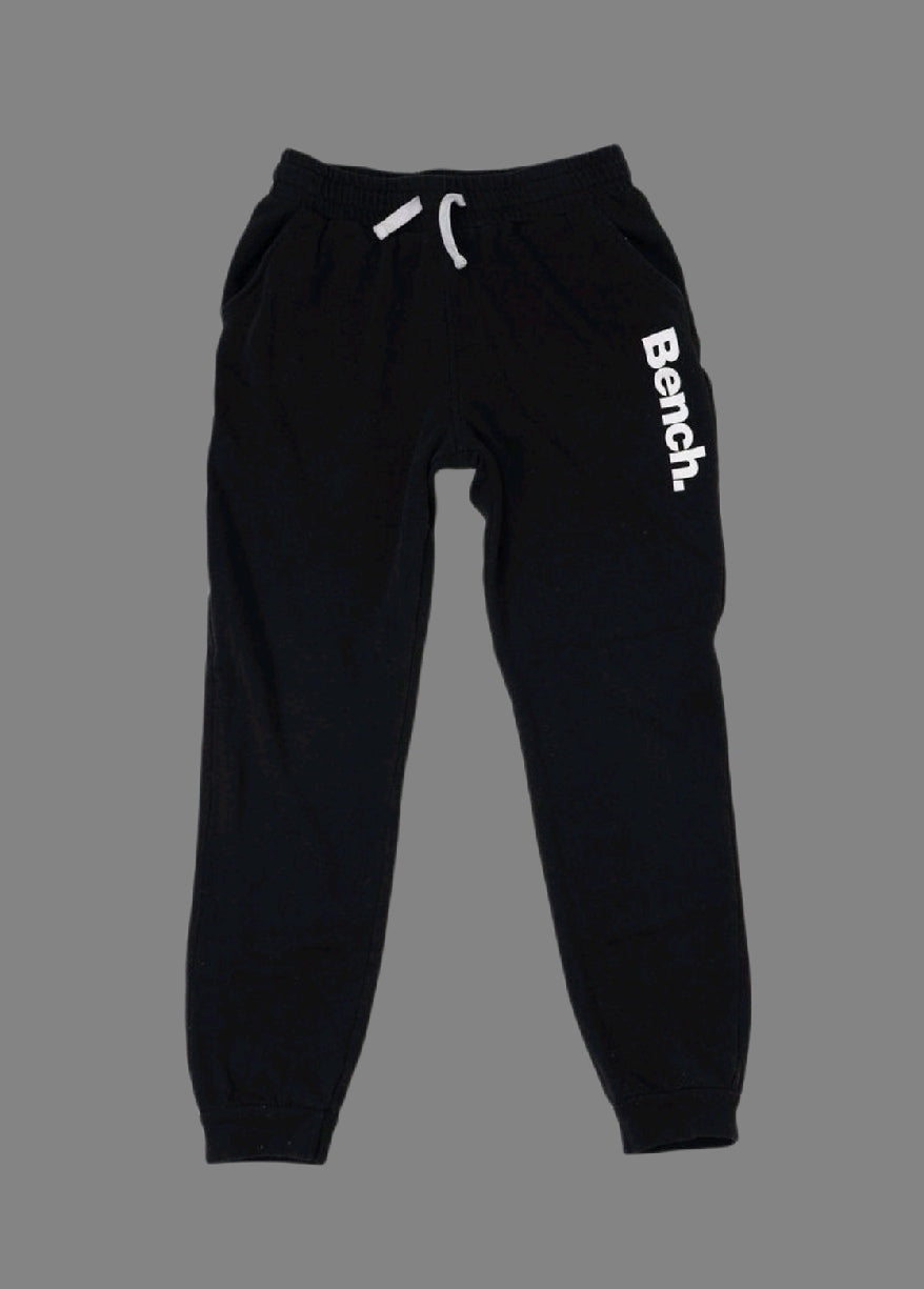 Bench Men’s Black Sweatpants With White Logo / Various Sizes
