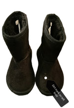 Load image into Gallery viewer, GIRL SIZE 8 TODDLER - FAUX Suede, Lined Black Boots VGUC B20