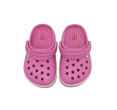 BABY GIRL SIZE 5C TODDLER - CROCS, Pink Slip-on Shoes VGUC B13